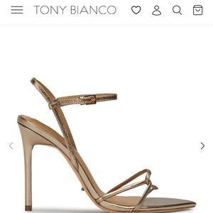 Tony Bianco Metallic Gold Heels